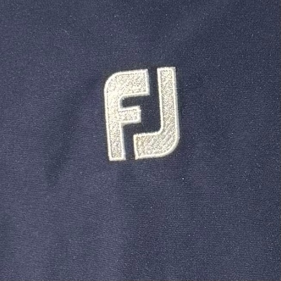 FootJoy Weatherproof Quarter-Zip Vest Zip Pockets Navy Blue Size Medium - Picture 6 of 10
